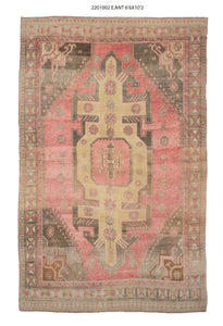 7x10 Old & Vintage Turkish Area Rug