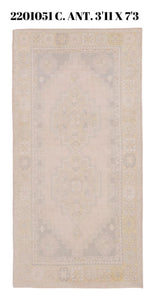 4x7 Old & Vintage Turkish Area Rug