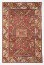 4x6 Old & Vintage Turkish Area Rug