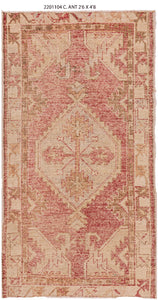 3x5 Old & Vintage Turkish Area Rug