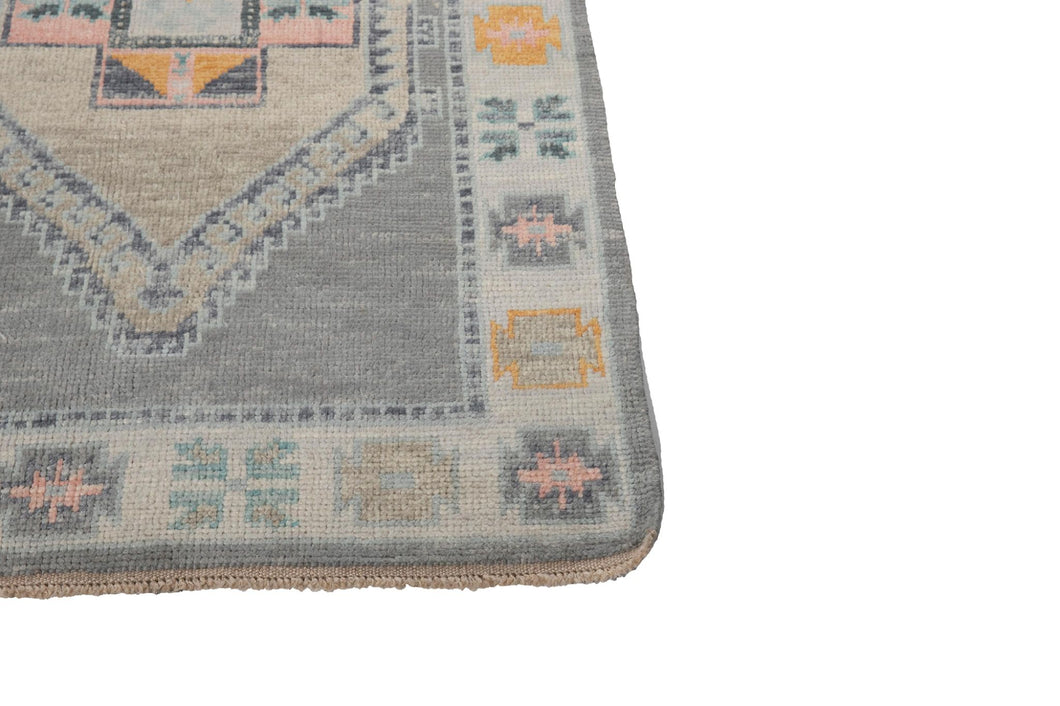 3x15 Modern Oushak Area Rug