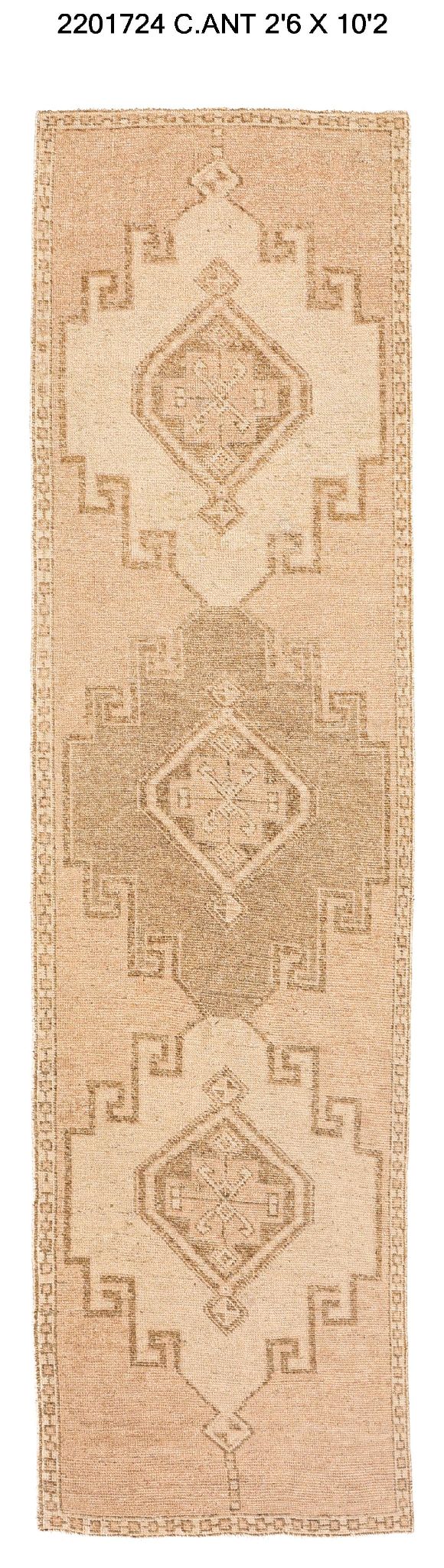 3x10 Old & Vintage Turkish Area Runner Rug