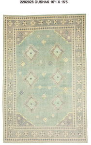 10x15 Modern Oushak Area Rug