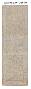 3x10 Old & Vintage Turkish Area Runner Rug