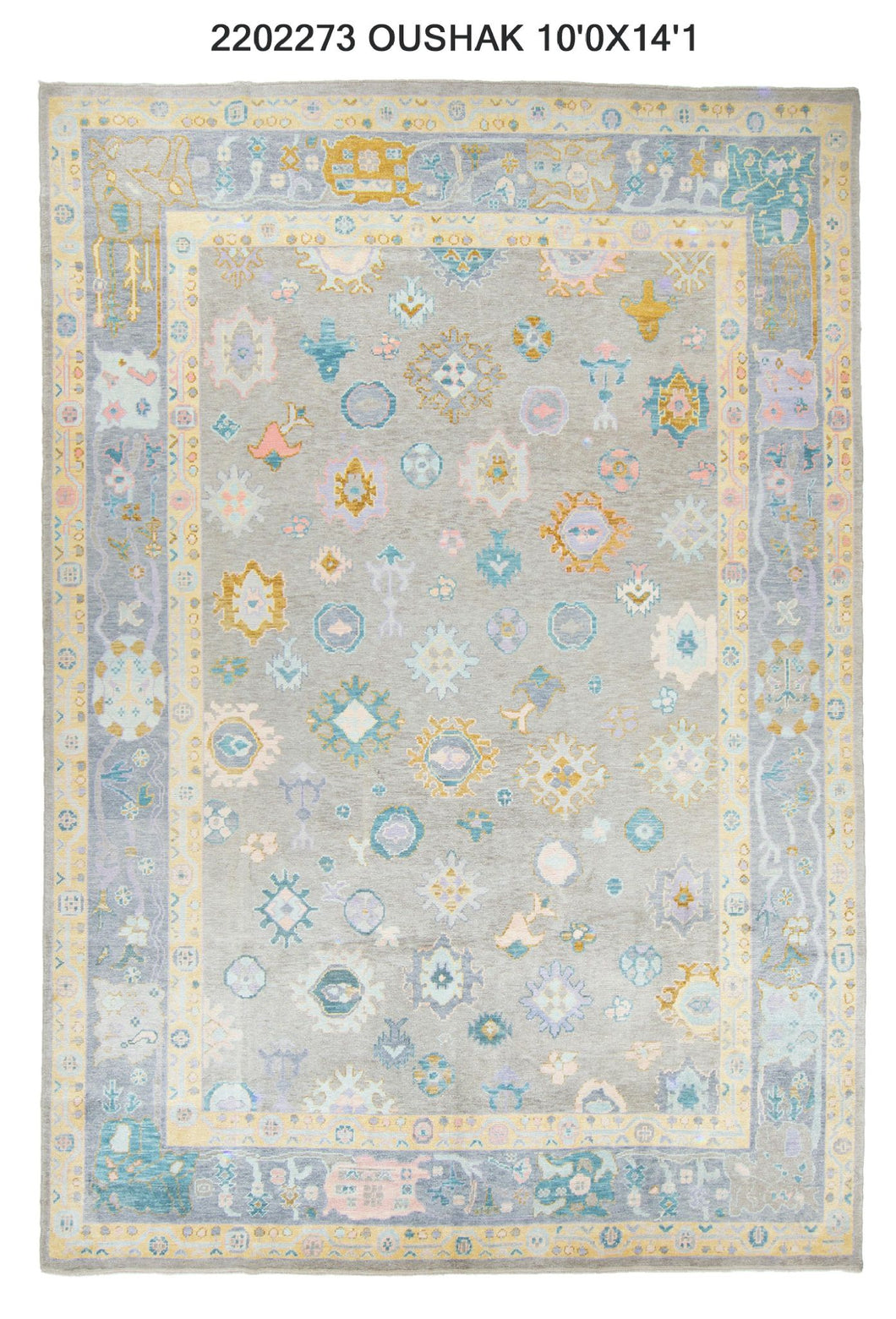 10x14 Modern Oushak Area Rug