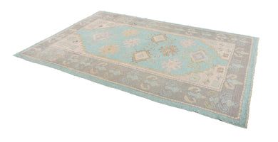 6x9 Modern Oushak Area Rug