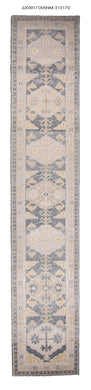 3x17 Moden Oushak Area Runner Rug