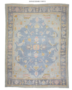 12x15 Modern Oushak Area Rug