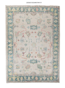9x13 Modern Oushak Area Rug