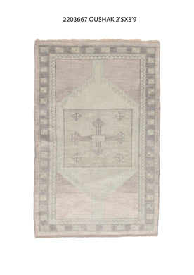 2x4 Modern Oushak Area Rug