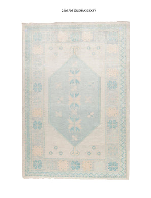 6x8 Modern Oushak Area Rug