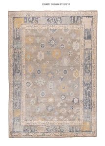 9x13 Modern Oushak Area Rug