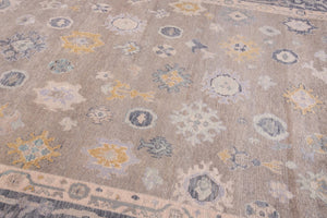 9x13 Modern Oushak Area Rug
