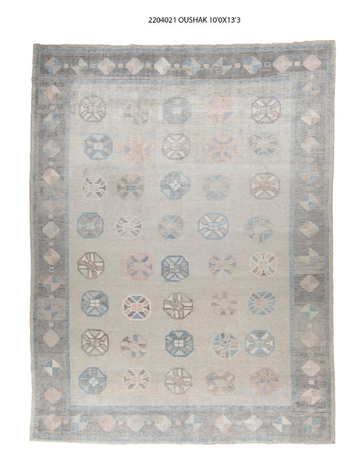 10x13 Modern Oushak Area Rug