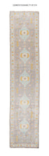 3x13 Modern Oushak Area Runnerrug