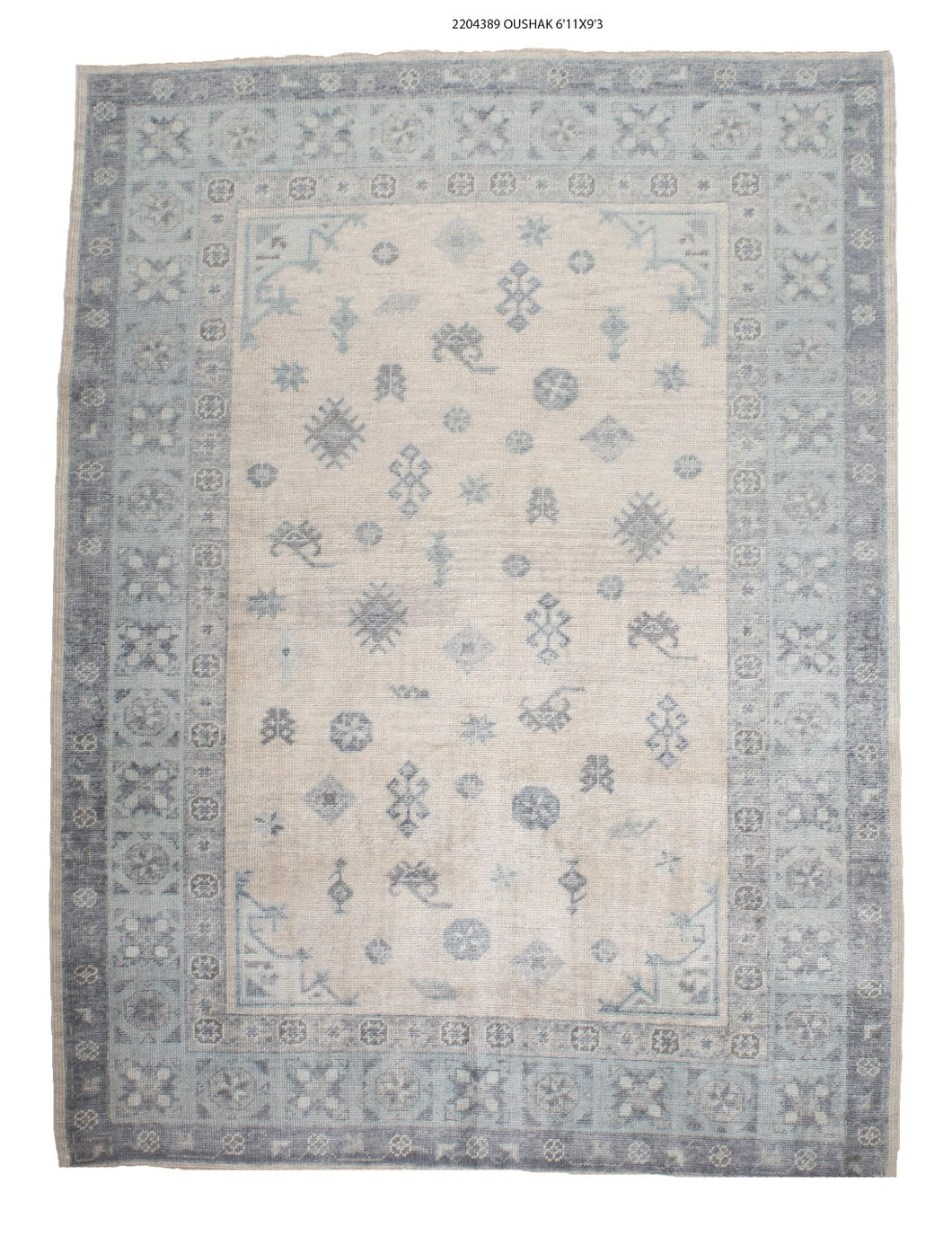 7x9 Modern Oushak Area Rug