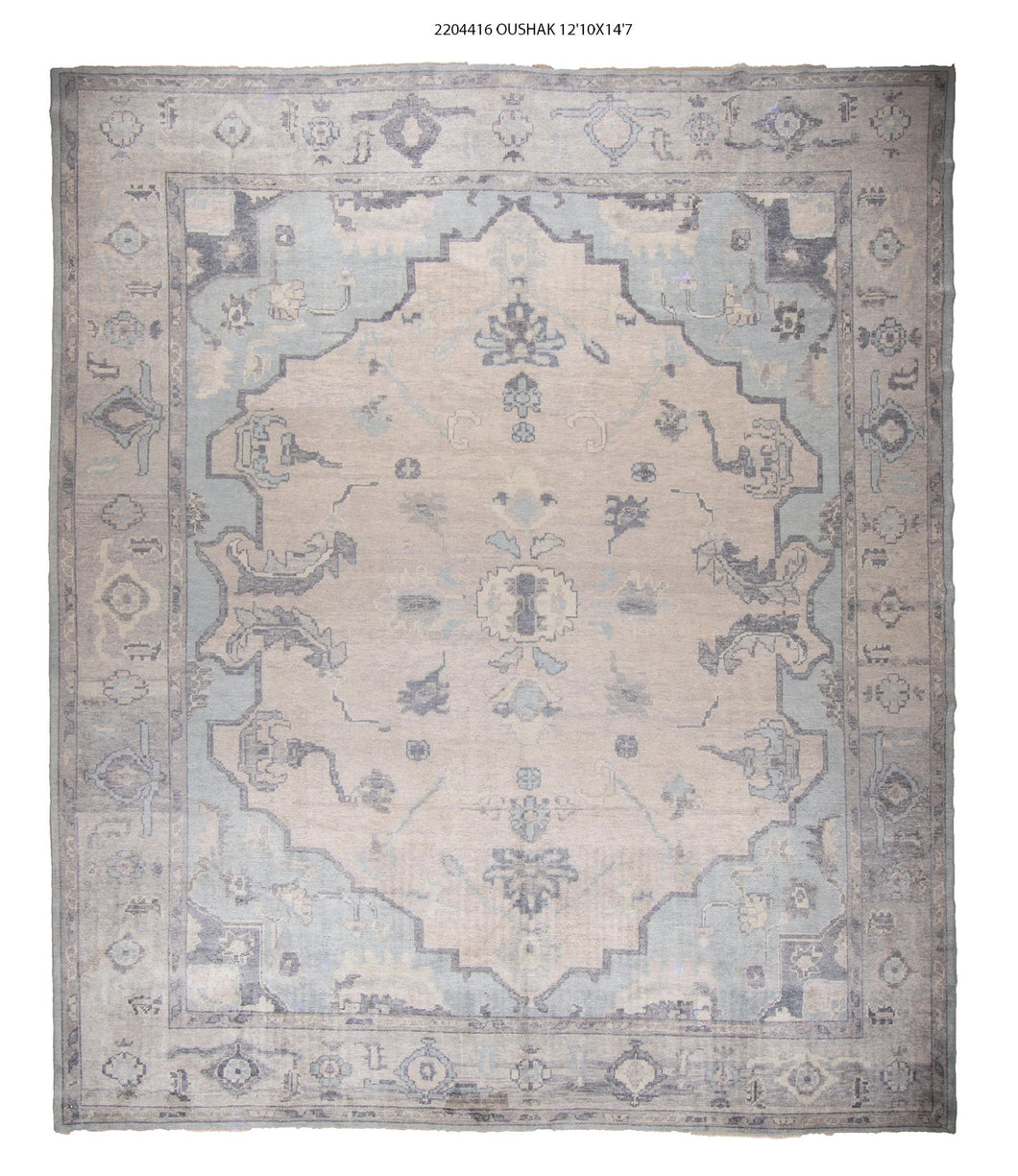 13x15 Modern Oushak Area Rug