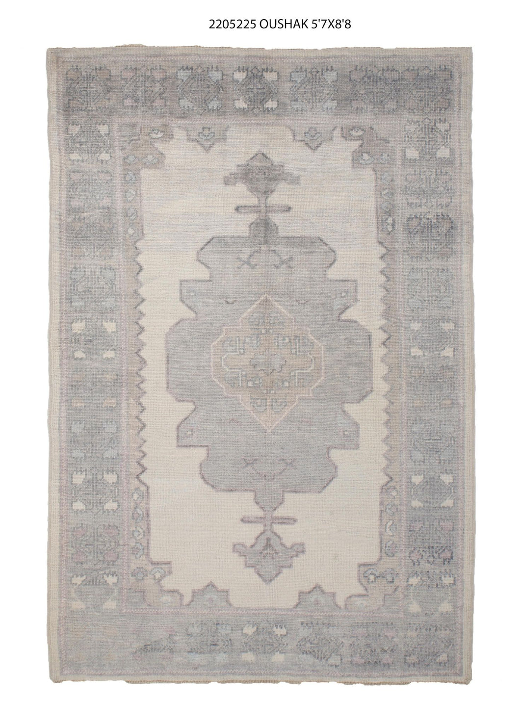 6x9 Modern Oushak Area Rug