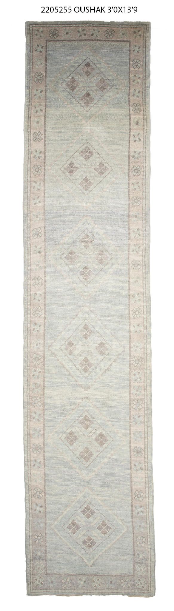 3x14 Modern Oushak Area Runner Rug