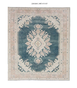 9x11 Old & Vintage Turkish Area Rug