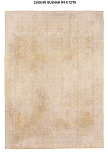 9x13 Moder Oushak Area Rug