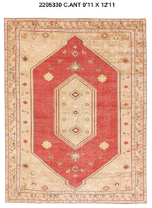 10x13 Old & Vintage Turkish Area Rug