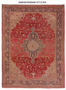 13x16 Old & Vintage Turkish Area Rug