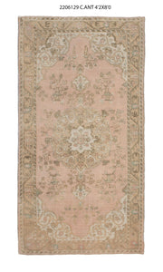4x8 Old & Vintage Turkish Area Rug