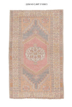 4x6 Old & Vintage Turkish Area Rug