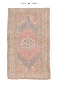 4x6 Old & Vintage Turkish Area Rug