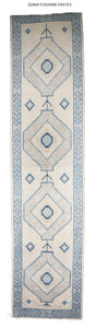 4x14 Modern Oushak Area Runner Rug