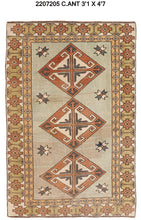 3x5 Old & Vintage Turkish Area Rug