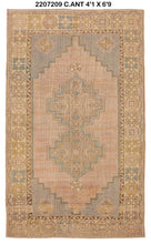 4x7 Old & Vintage Turkish Area Rug