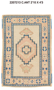 3x4 Old & Vintage Turkish Area Rug