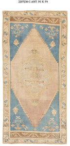 3x6 Old & Vintage Turkish Area Rug