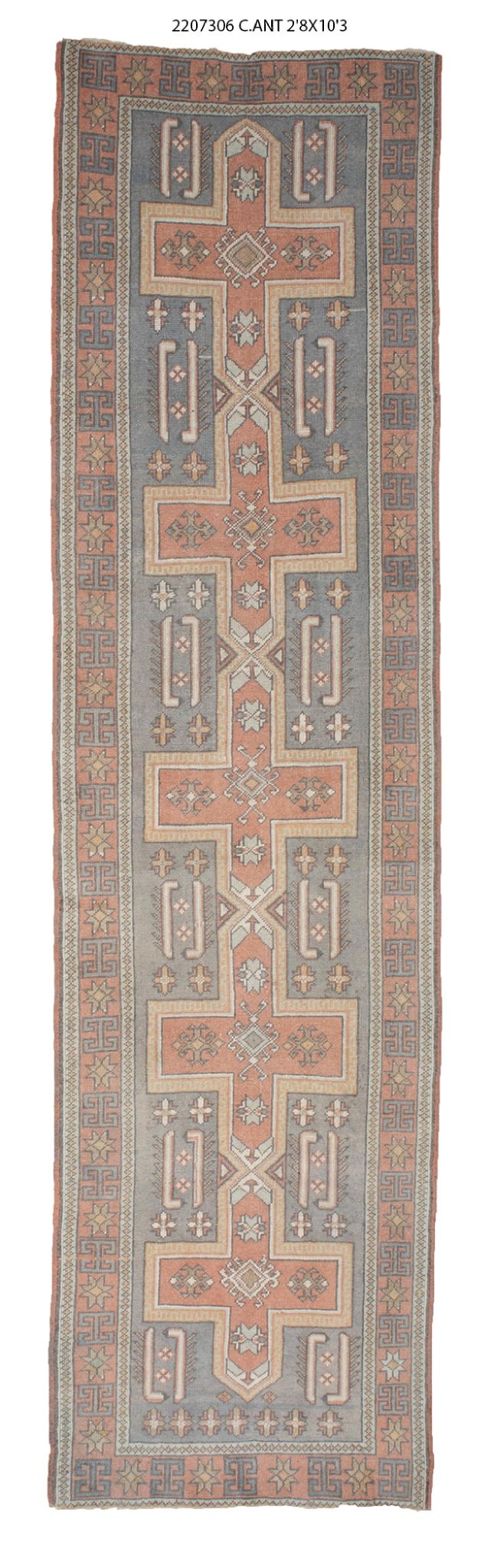 3x10 Old & Vintage Turkish Area Runner Rug