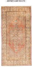3x7 Old & Vintage Turkish Area Runner Rug