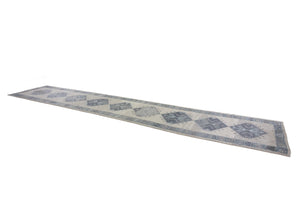 4x19 Modern Oushak Area Runner Rug
