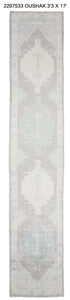 3x17 Modern Oushak Area Runner Rug