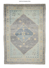 7x10 Modern Oushak Area Rug