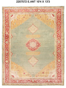 10x13 Old & Vintage Turkish Area Rug