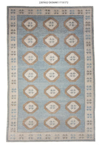11x17 Modern Oushak Area Rug