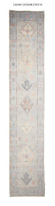 3x16 Modern Oushak Area Runner Rug