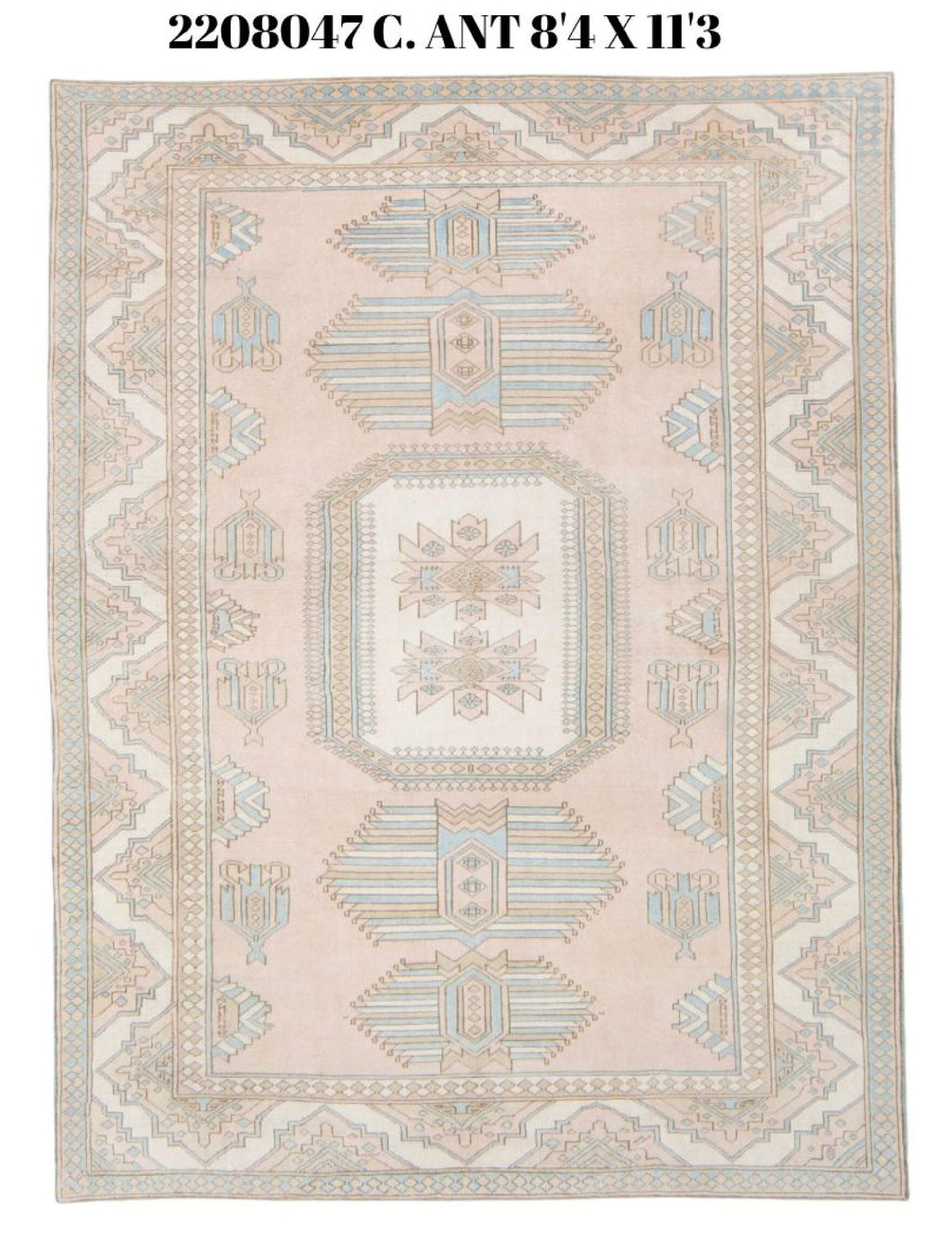 8x11 Old & Vintage Turkish Area Rug