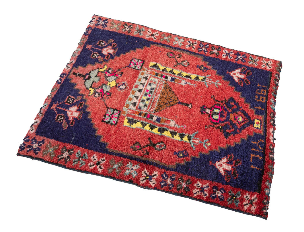 3x3 Old & Vintage Turkish Area Rug