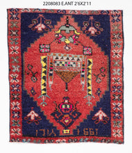 3x3 Old & Vintage Turkish Area Rug