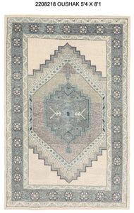 5x8 Modern Oushak Area Rug
