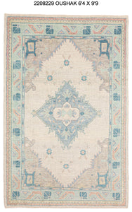 6x10 Modern Oushak Area Rug