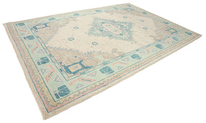 6x10 Modern Oushak Area Rug