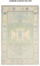6x9 Modern Oushak Area Rug